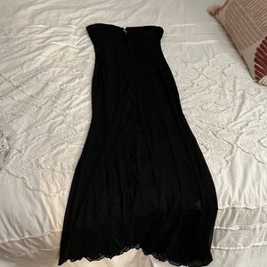 Elegant Black Strapless Dress